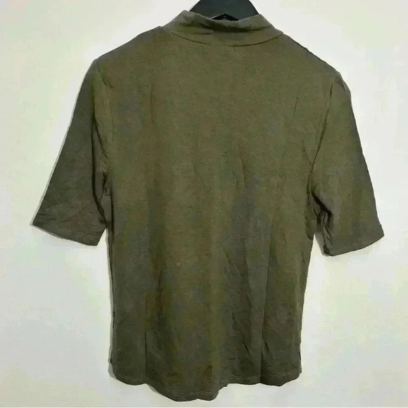 NWT Articles of Society Women Top Pocket Tee Green Pullover Short Sleeve Size M - Picture 3 of 9